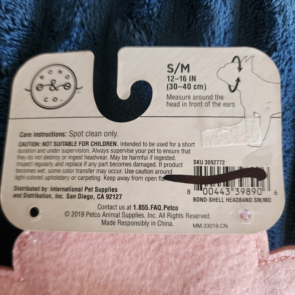 NWT Bond & Co Mermaid Pink Seashell Headband Dog's Size Small / Medium S/M New - Picture 6 of 6